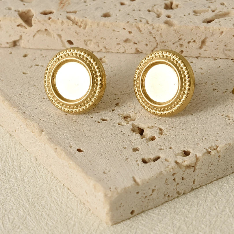 3 Pairs Charm Various Styles Sun Square Flower Stainless Steel Blank Base Earring High Quality No Fade Diy Rhinestone Jewelry