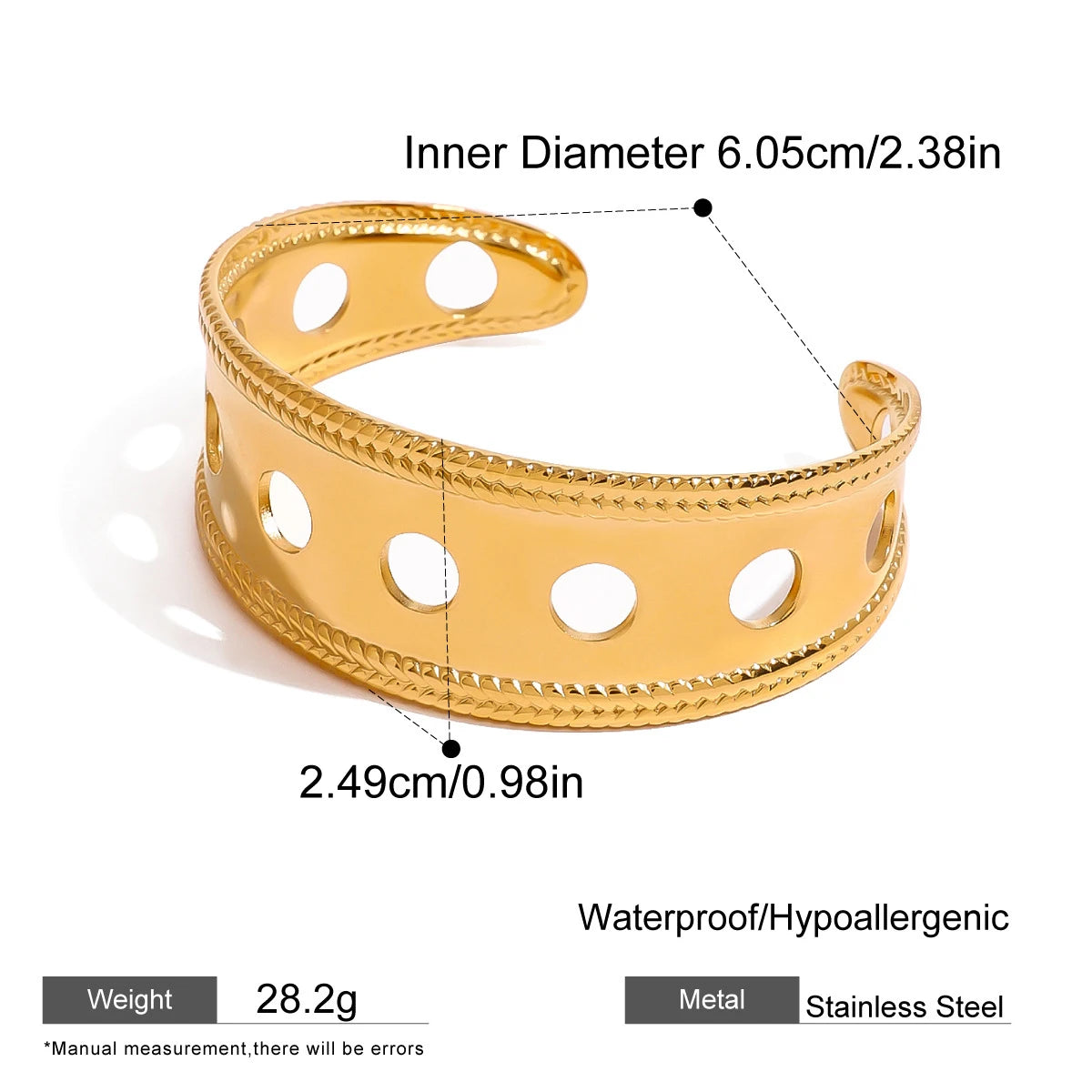 Bracciale rigido massimalista