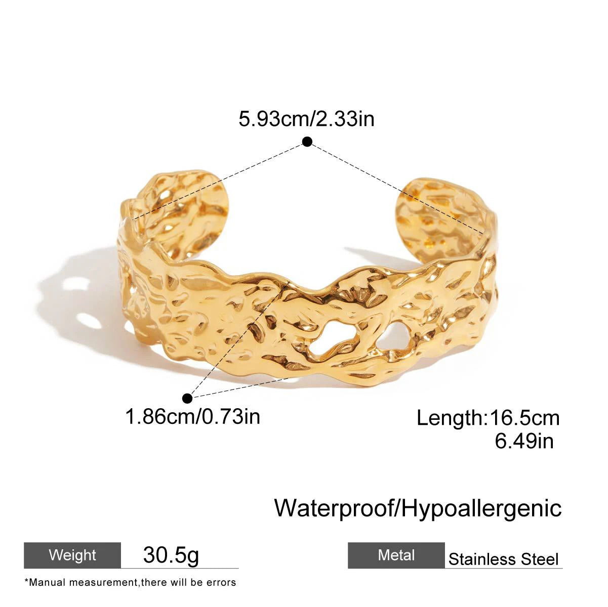 Bracciale rigido massimalista