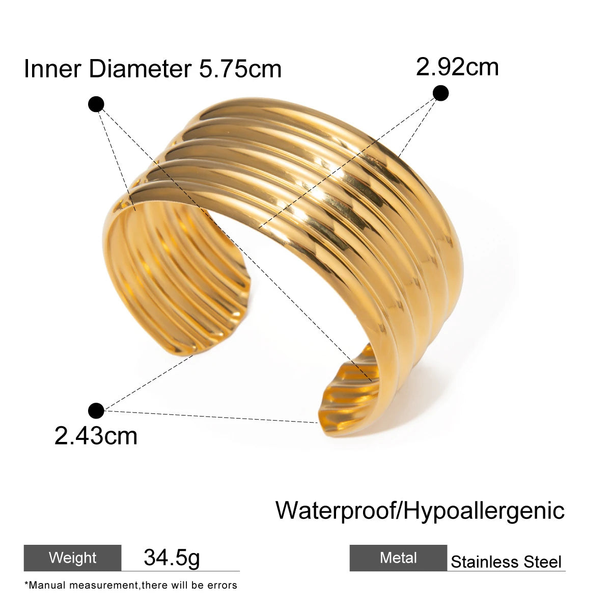 Bracciale rigido massimalista