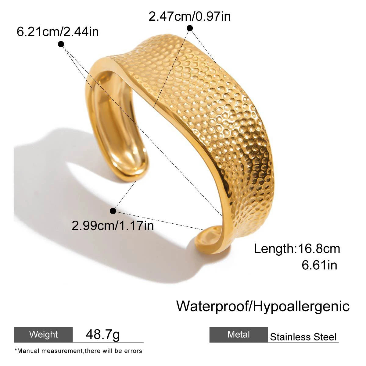 Bracciale rigido massimalista