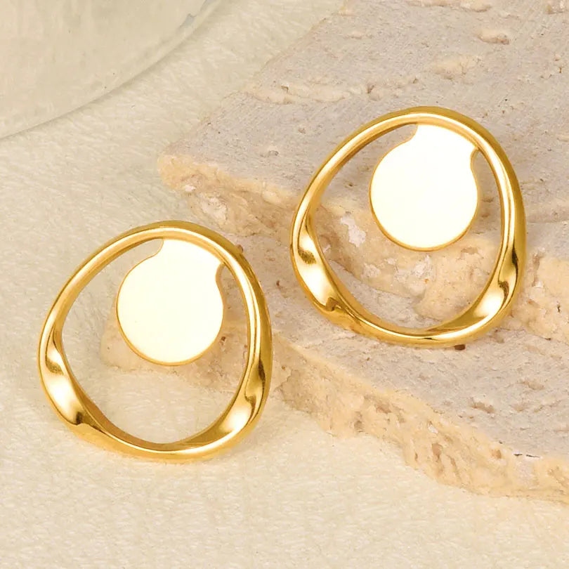 3 Pairs Charm Various Styles Sun Square Flower Stainless Steel Blank Base Earring High Quality No Fade Diy Rhinestone Jewelry