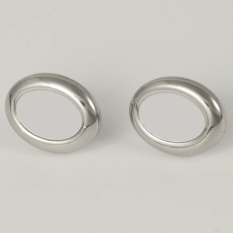 3 Pairs Charm Various Styles Sun Square Flower Stainless Steel Blank Base Earring High Quality No Fade Diy Rhinestone Jewelry