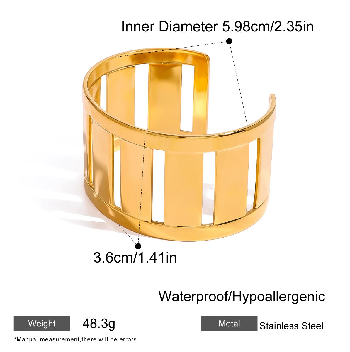 Bracciale rigido massimalista
