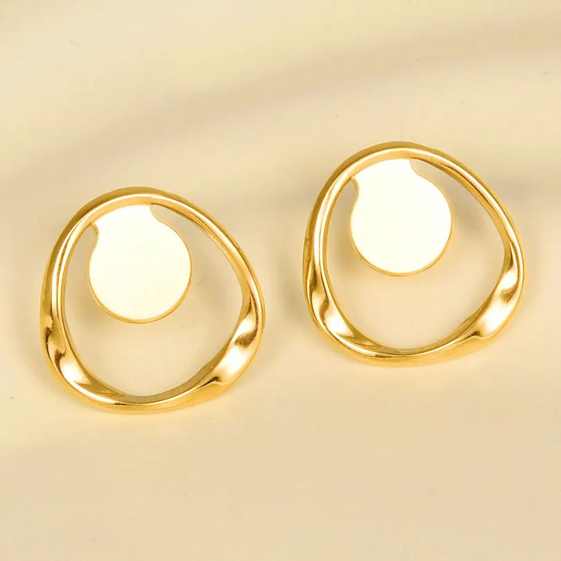 3 Pairs Charm Various Styles Sun Square Flower Stainless Steel Blank Base Earring High Quality No Fade Diy Rhinestone Jewelry