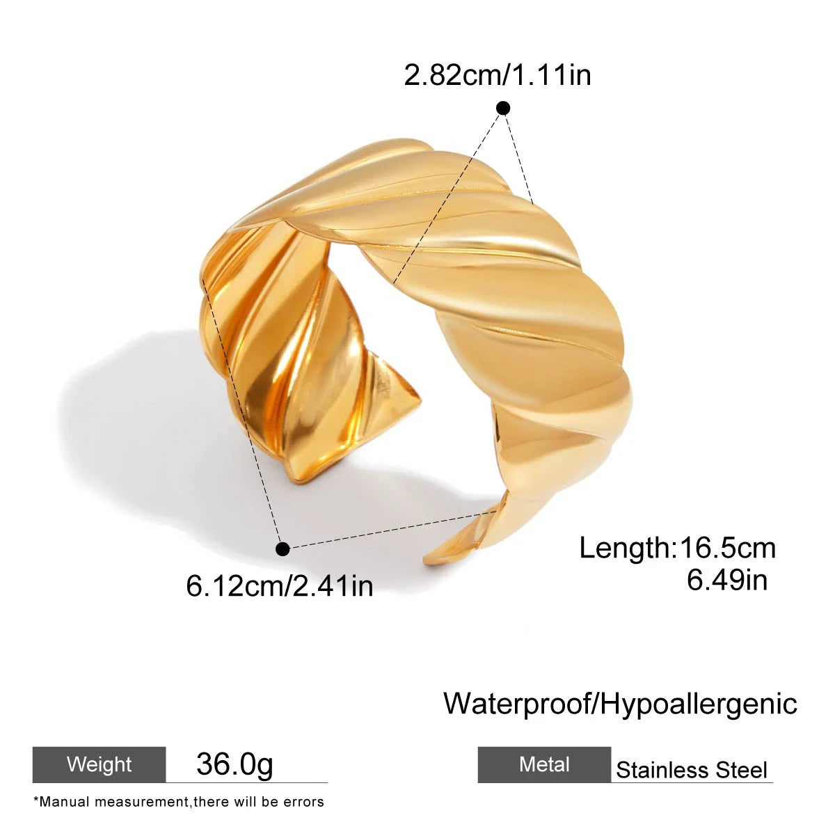 Bracciale rigido massimalista