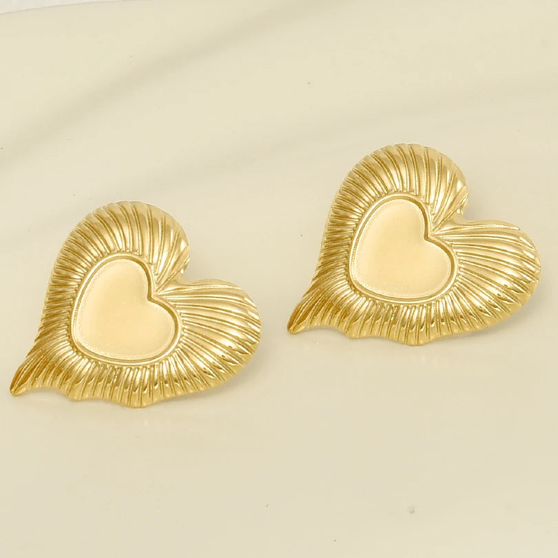 3 Pairs Charm Various Styles Sun Square Flower Stainless Steel Blank Base Earring High Quality No Fade Diy Rhinestone Jewelry