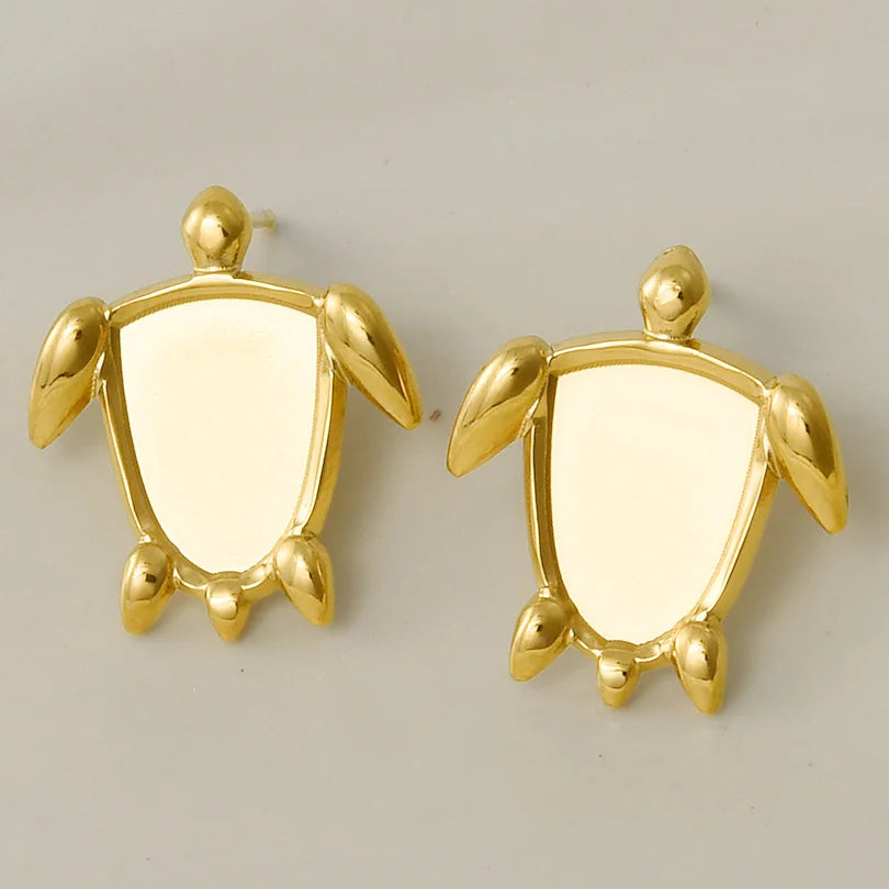 3 Pairs Charm Various Styles Sun Square Flower Stainless Steel Blank Base Earring High Quality No Fade Diy Rhinestone Jewelry