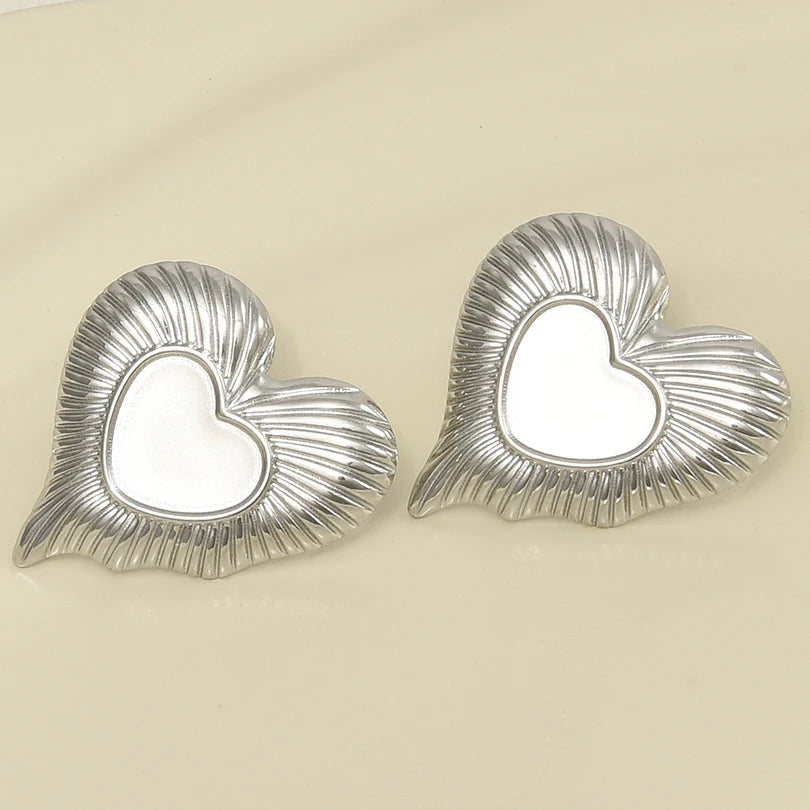 3 Pairs Charm Various Styles Sun Square Flower Stainless Steel Blank Base Earring High Quality No Fade Diy Rhinestone Jewelry