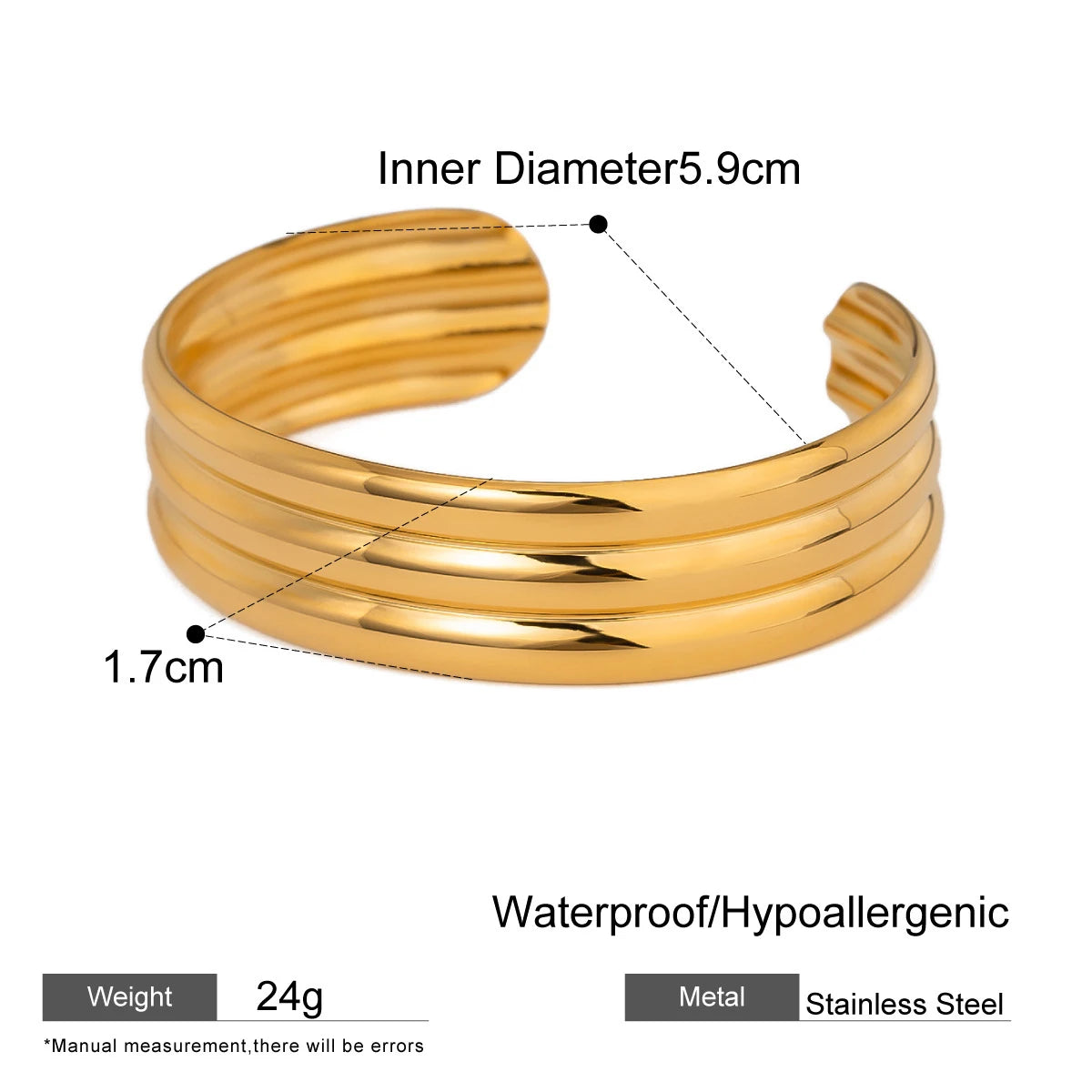 Bracciale rigido massimalista
