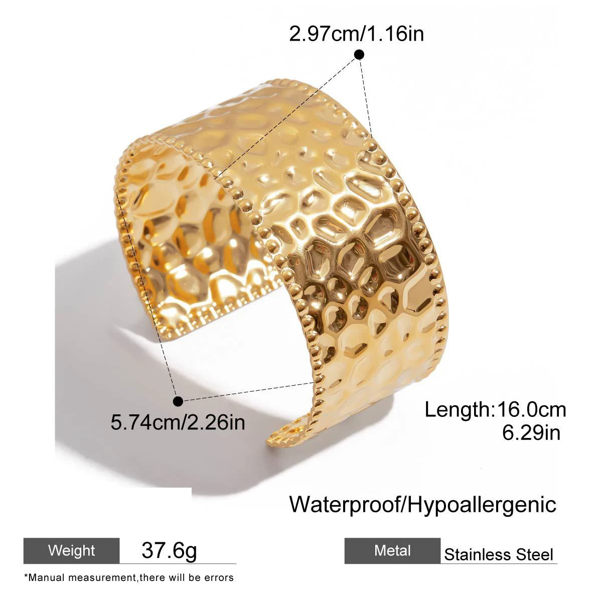 Bracciale rigido massimalista