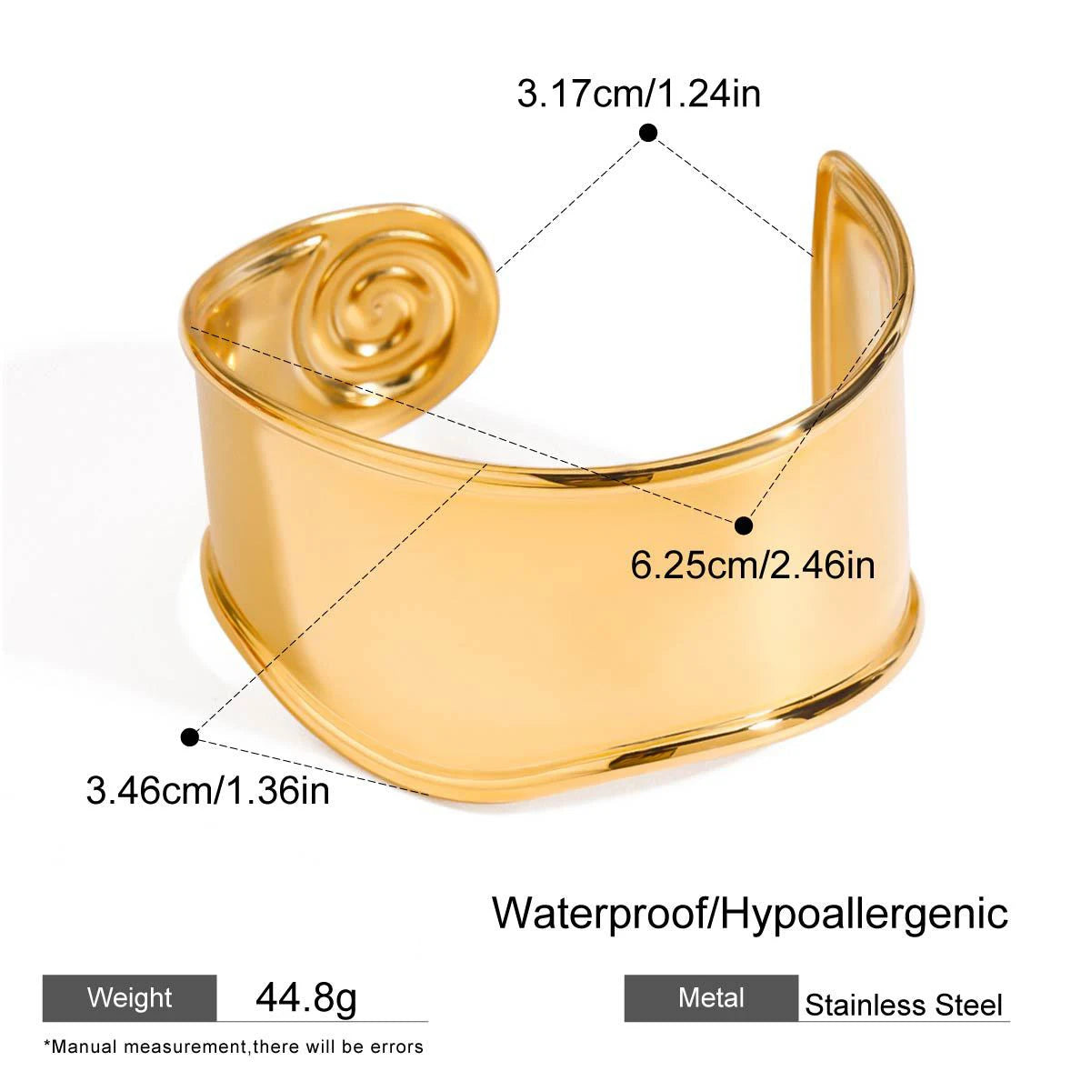 Bracciale rigido massimalista